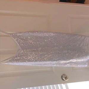 Short Silver Sequin Dress